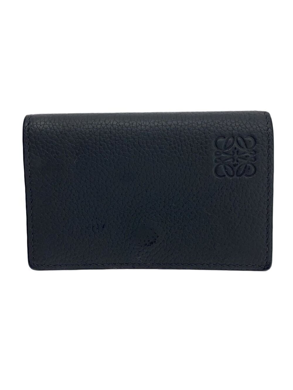 Loewe Card Case Wallet Leather Black